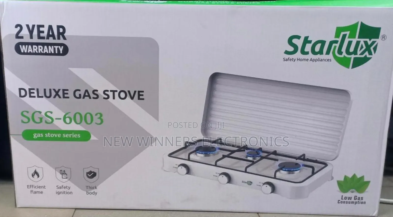 Starlux Three Burner Portable Gas Cooker