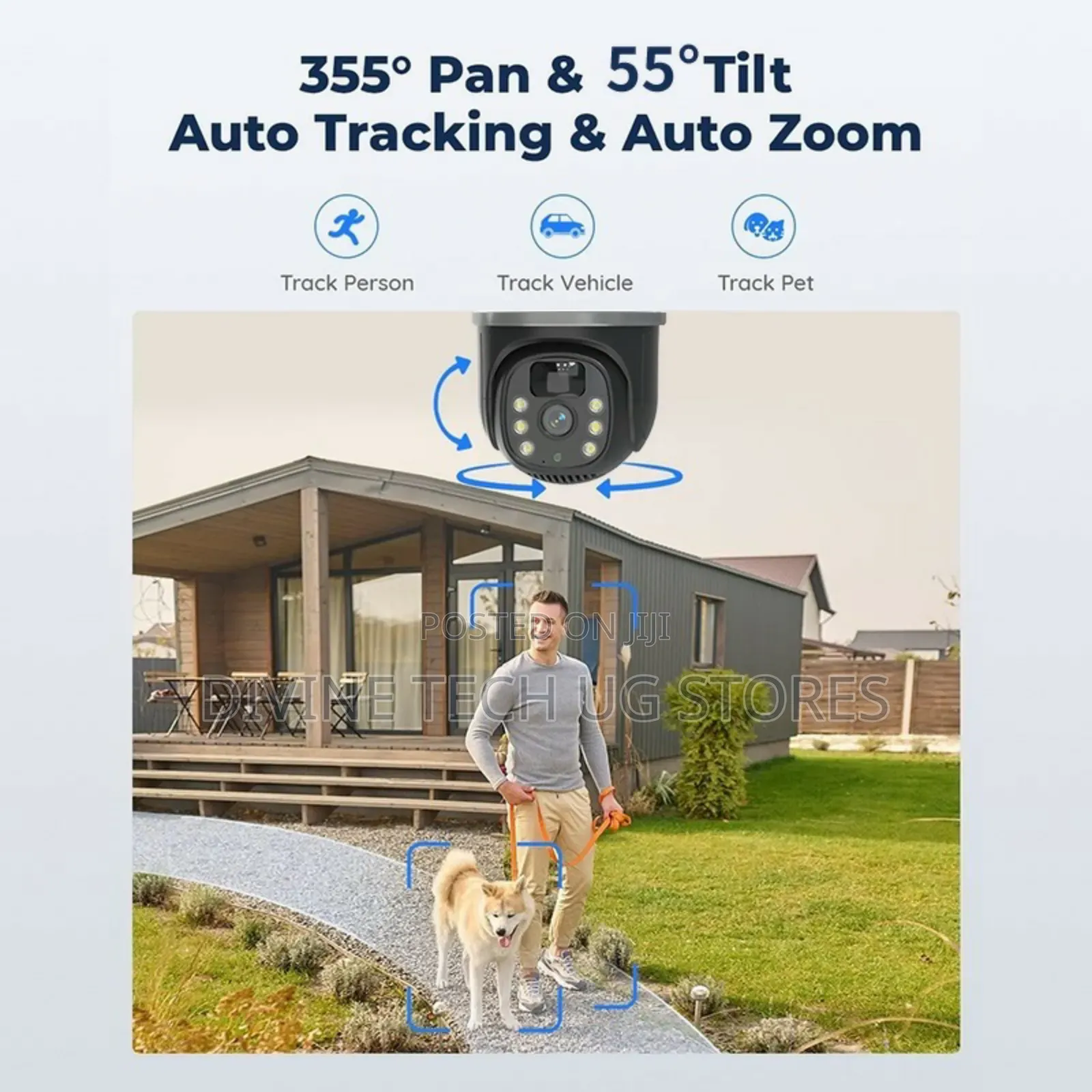 Dual Lens 4g PTZ Solar CCTV Outdoor Camera With 2way Audio