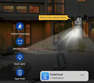 Dual Lens 4g PTZ Solar CCTV Outdoor Camera With 2way Audio