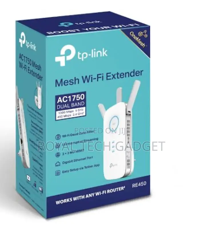 Tp Link Ac 1750 Mesh Wifi Range Extender Re450 Tp Link