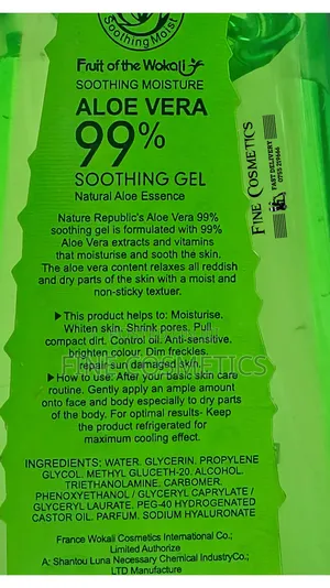 Original Aloe Vera Gel | 99% Natural Essence Soothing. 260ml