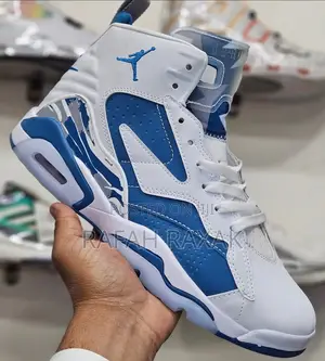 Original White/Blue Nike Air Jordan 6 MVP Sneakers