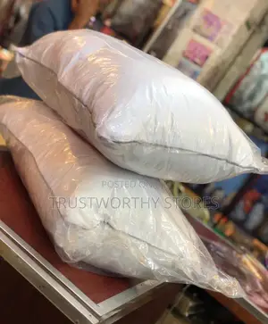 Fibre Pillows With Zip - White