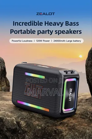 Zealot S95 120w Super Bass Subwoofer, Loud Bluetooth Speaker