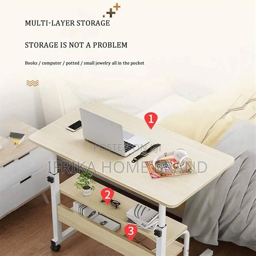 Ajustable Wooden Bedside Table