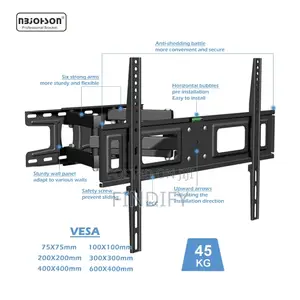 Metal Tv Wall Bracket Full Motion 32" - 80"