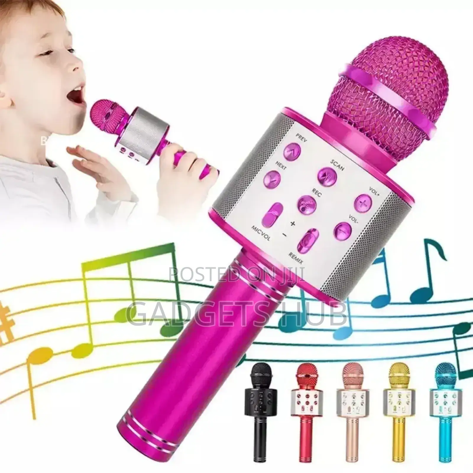 Handheld Mic Speaker Kids Karaoke Microphone
Wireless Bt