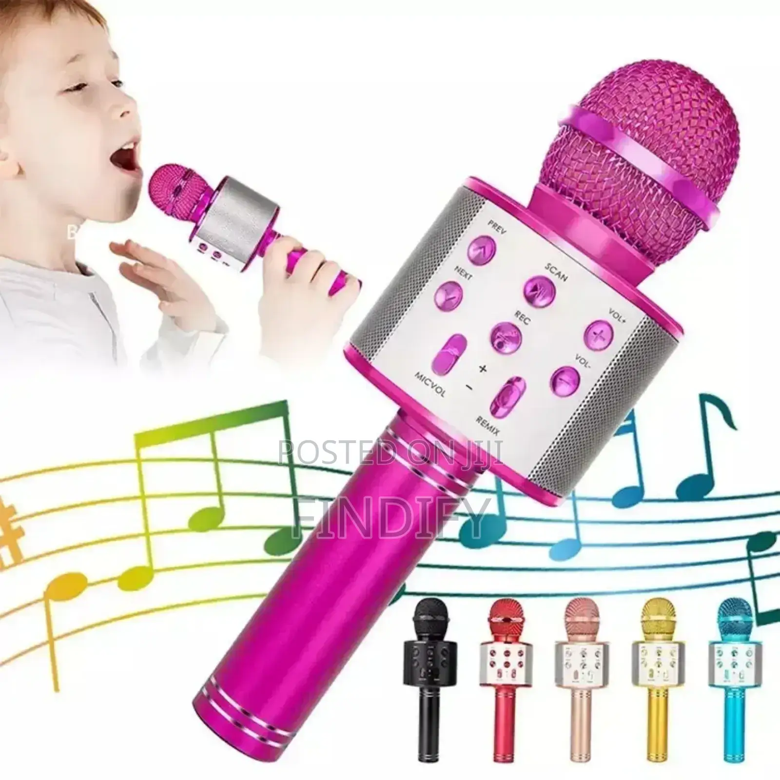 Handheld Mic Speaker Kids Karaoke Microphone
Wireless Bt