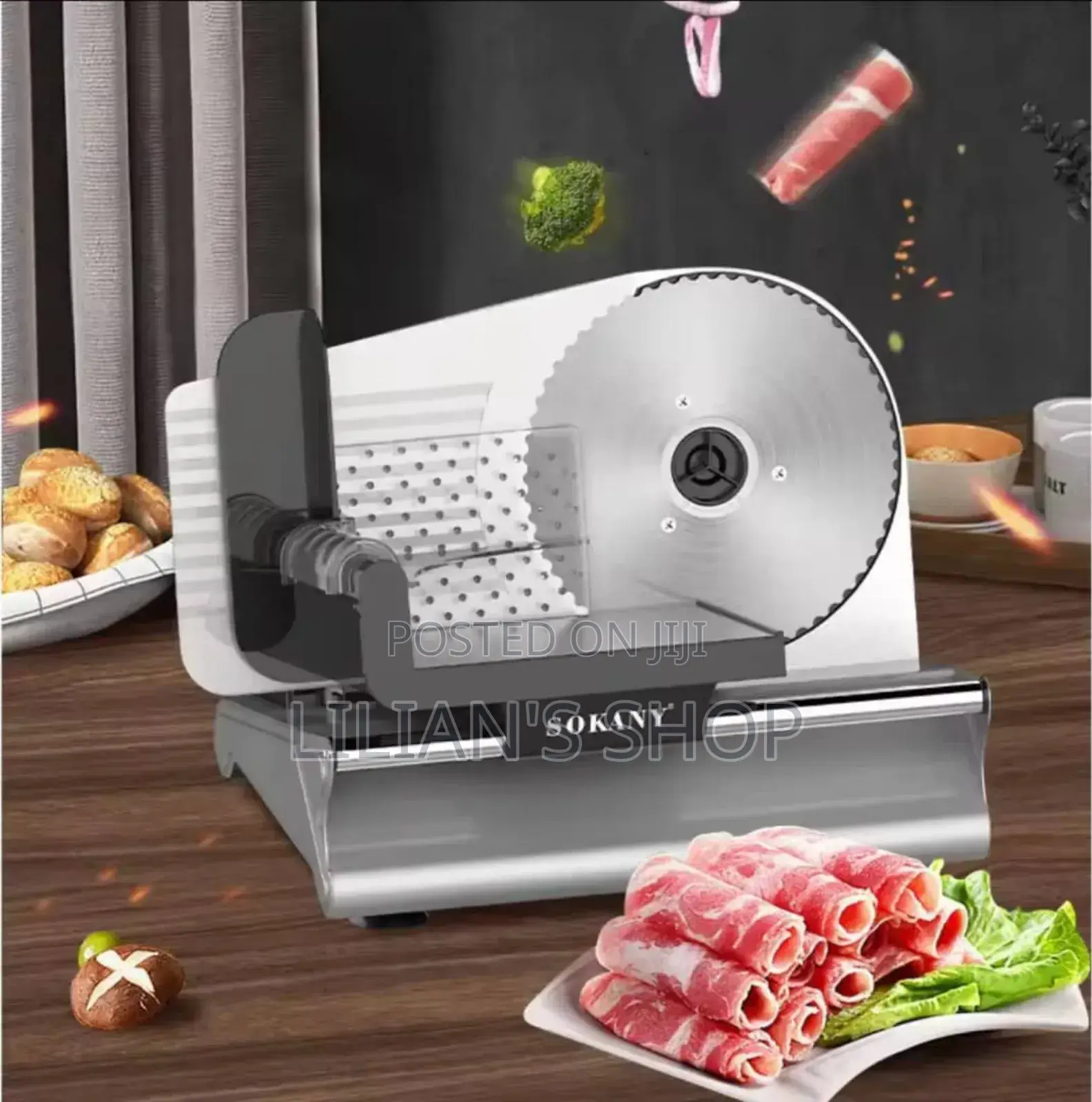 Sokany Electric Vegetabl Commercial Meat Cutting Machine
