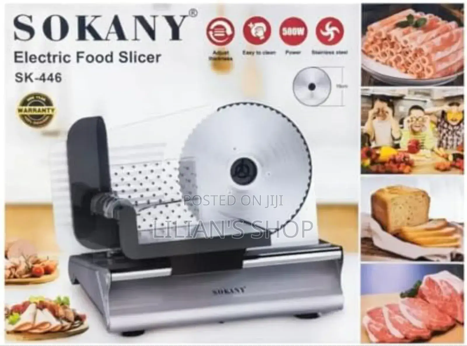 Sokany Electric Vegetabl Commercial Meat Cutting Machine