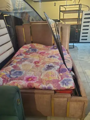 Gray Bed Five by Six King Shape