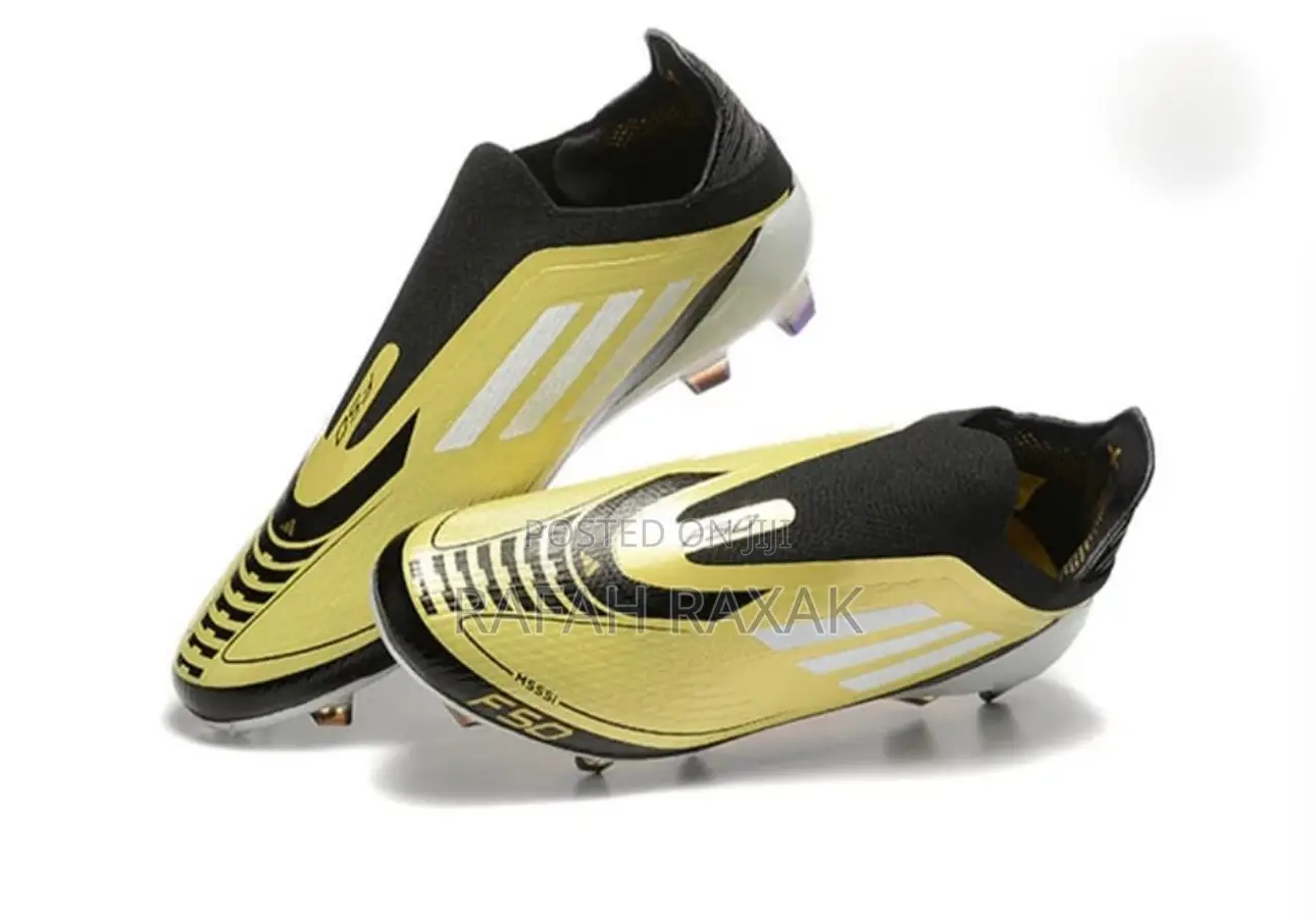 Original Gold Adidas F50 Messi Firm Ground Football Boots