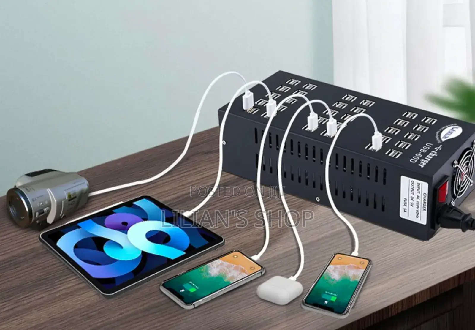 60 Ports Usb Charging Station With Intelligent Protection
