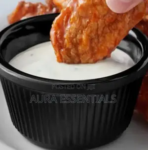12 Pieces of Black Mini Ramekins Condiment Saucers