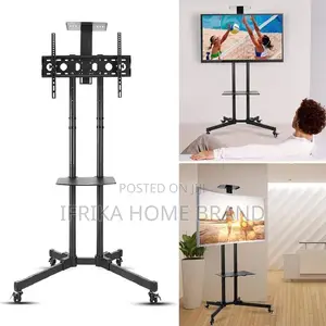 Tv Stand Modern Unit 360 Degrees Trolley Tv Mount