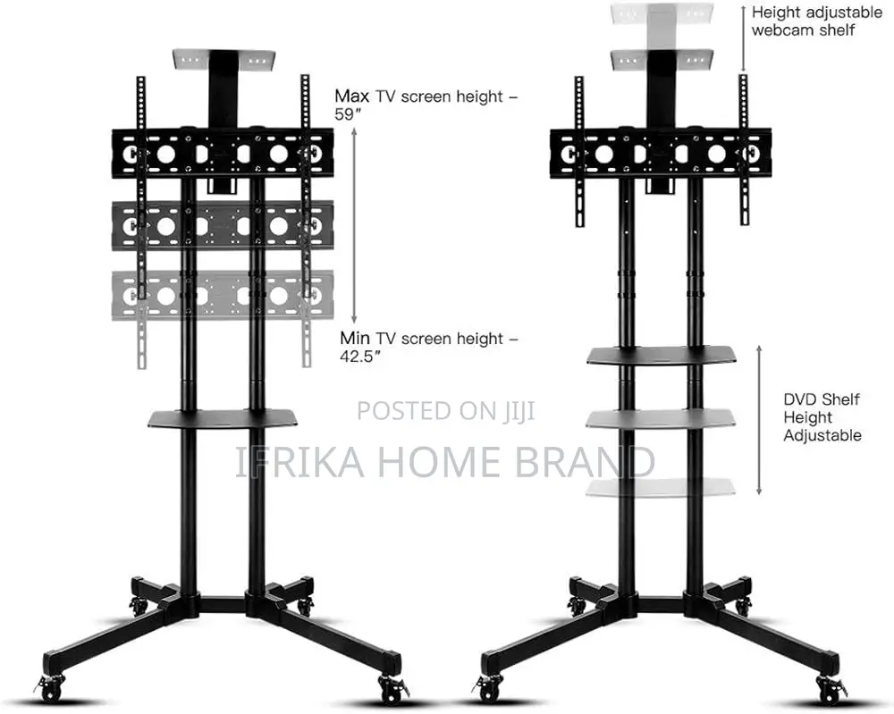 Tv Stand Modern Unit 360 Degrees Trolley Tv Mount