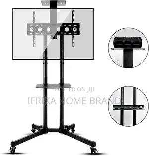 Tv Stand Modern Unit 360 Degrees Trolley Tv Mount