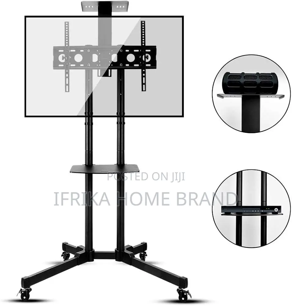 Tv Stand Modern Unit 360 Degrees Trolley Tv Mount