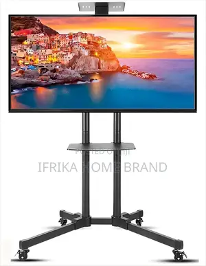 Tv Stand Modern Unit 360 Degrees Trolley Tv Mount