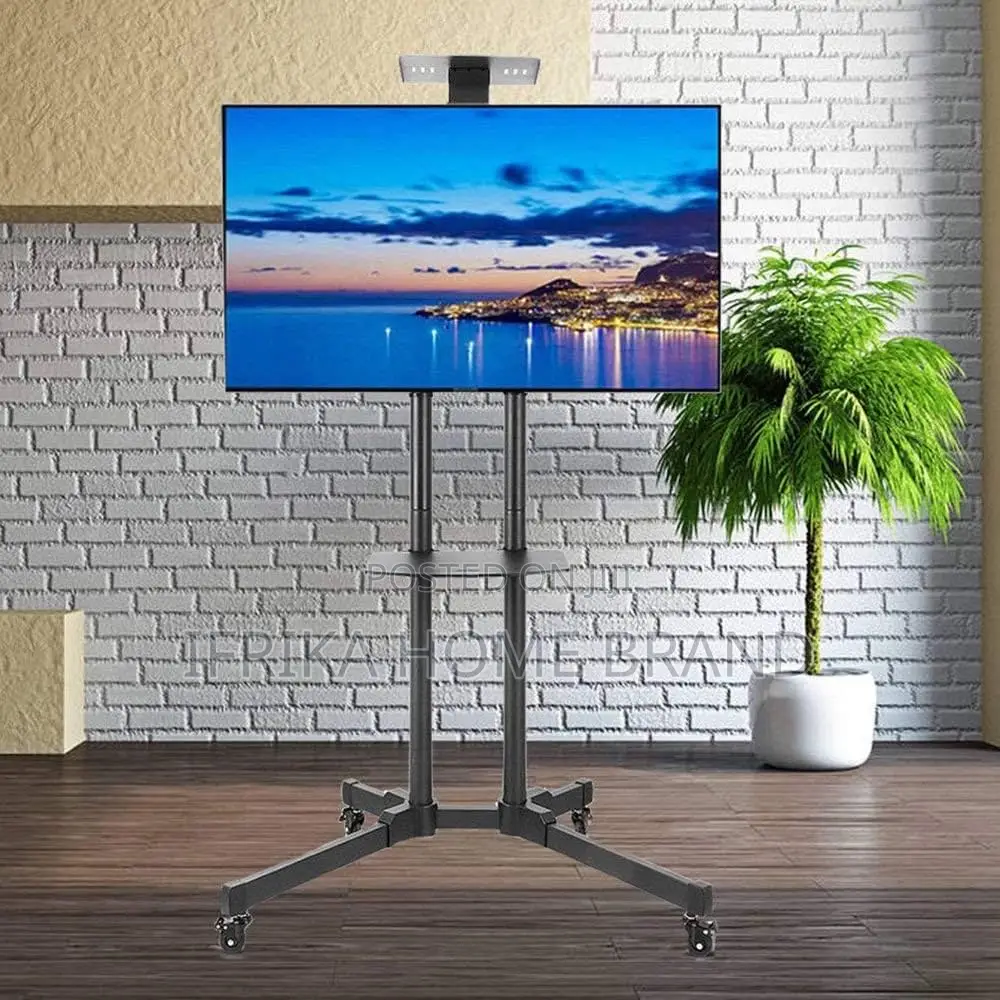 Tv Stand Modern Unit 360 Degrees Trolley Tv Mount