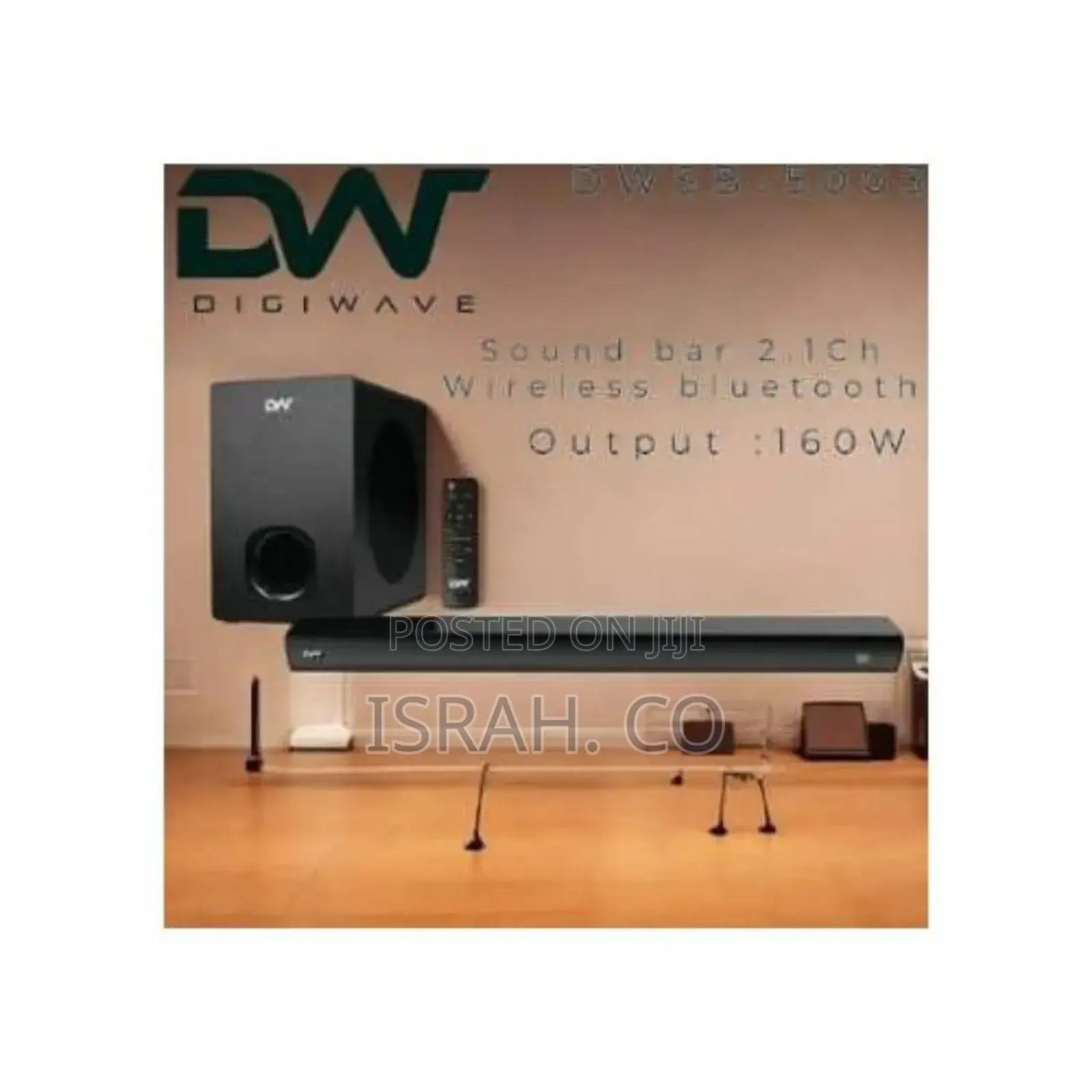 Digiwave Dwsb5003 2.1wireless Sound Bar With Bluetooth 160w