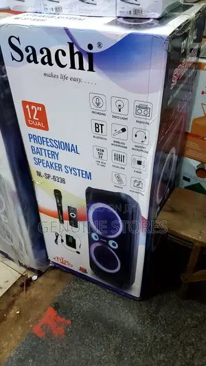 Saachi 12" Professioanal Rechargeable Speaker