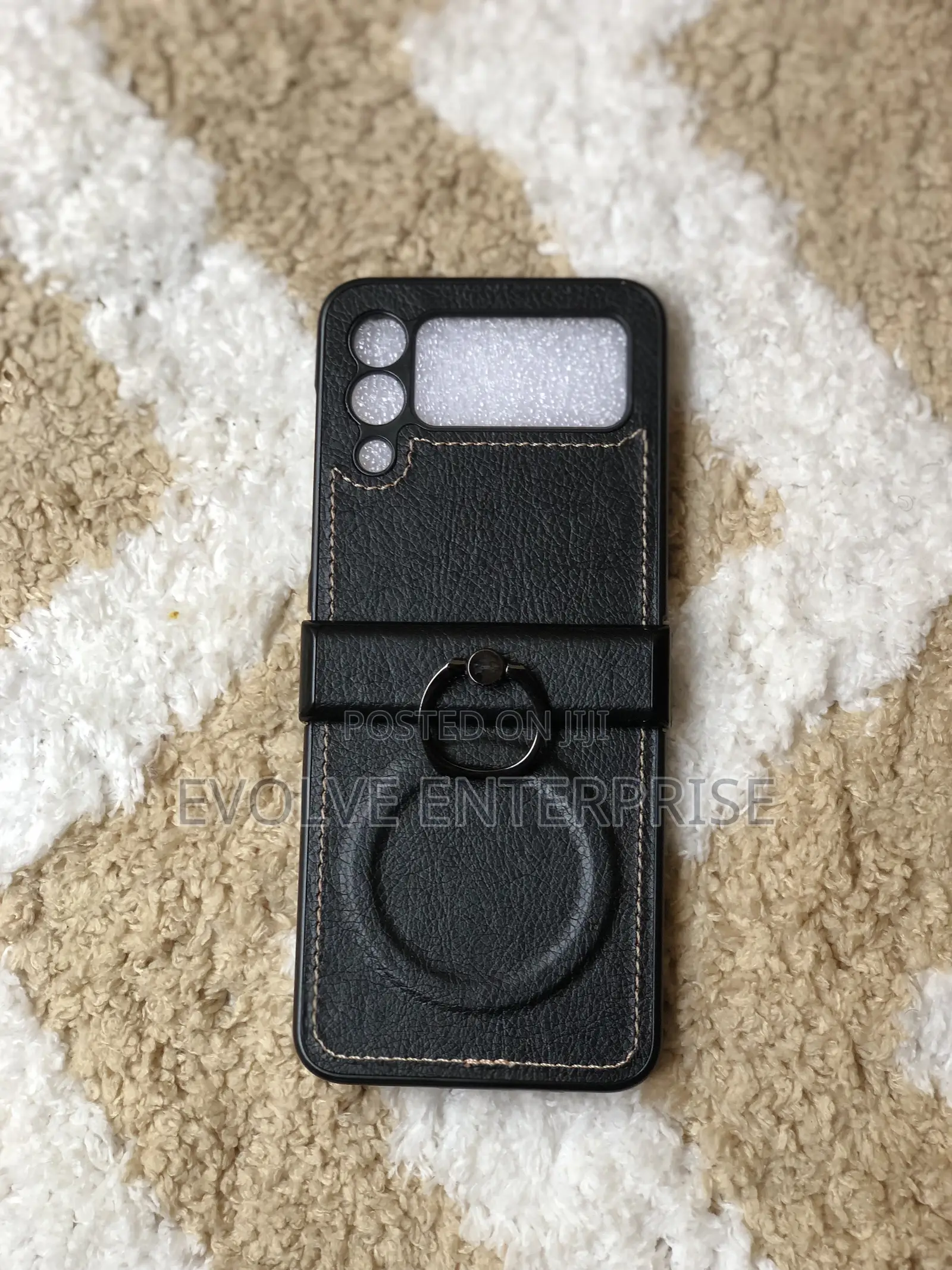 Leather Phone Cover for Samsung Galaxy Z Flip 4 3