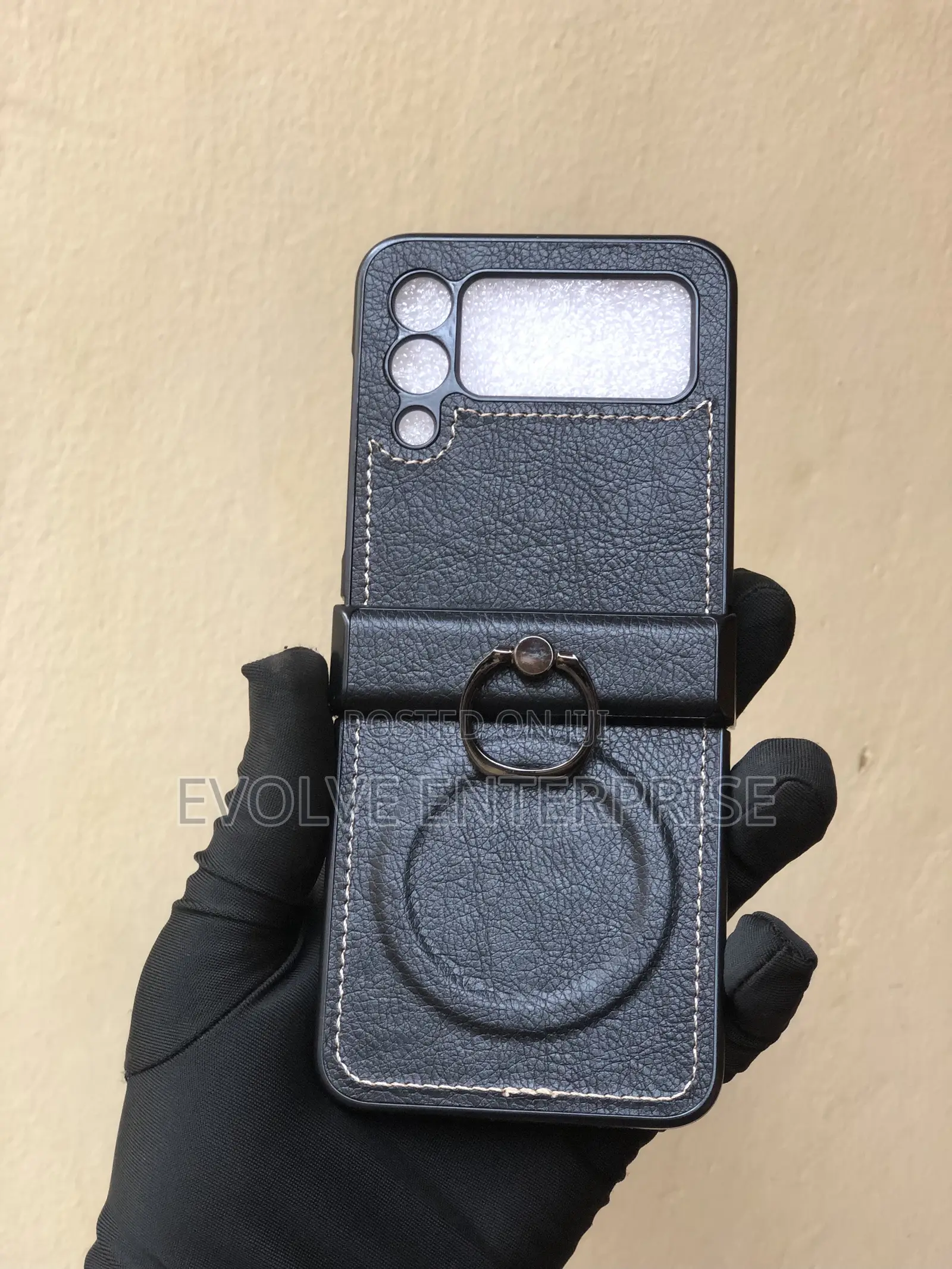 Leather Phone Cover for Samsung Galaxy Z Flip 4 3