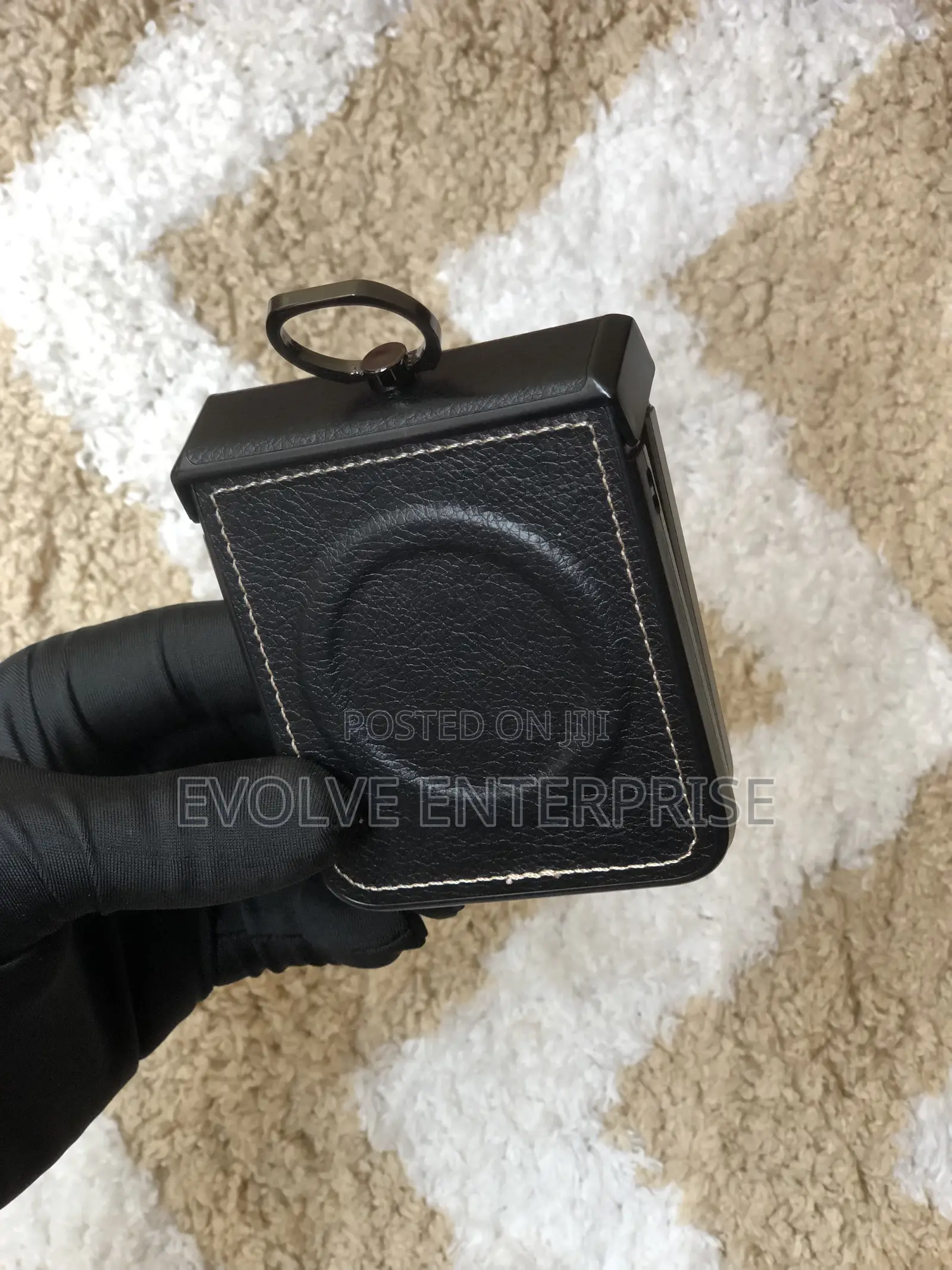 Leather Phone Cover for Samsung Galaxy Z Flip 4 3