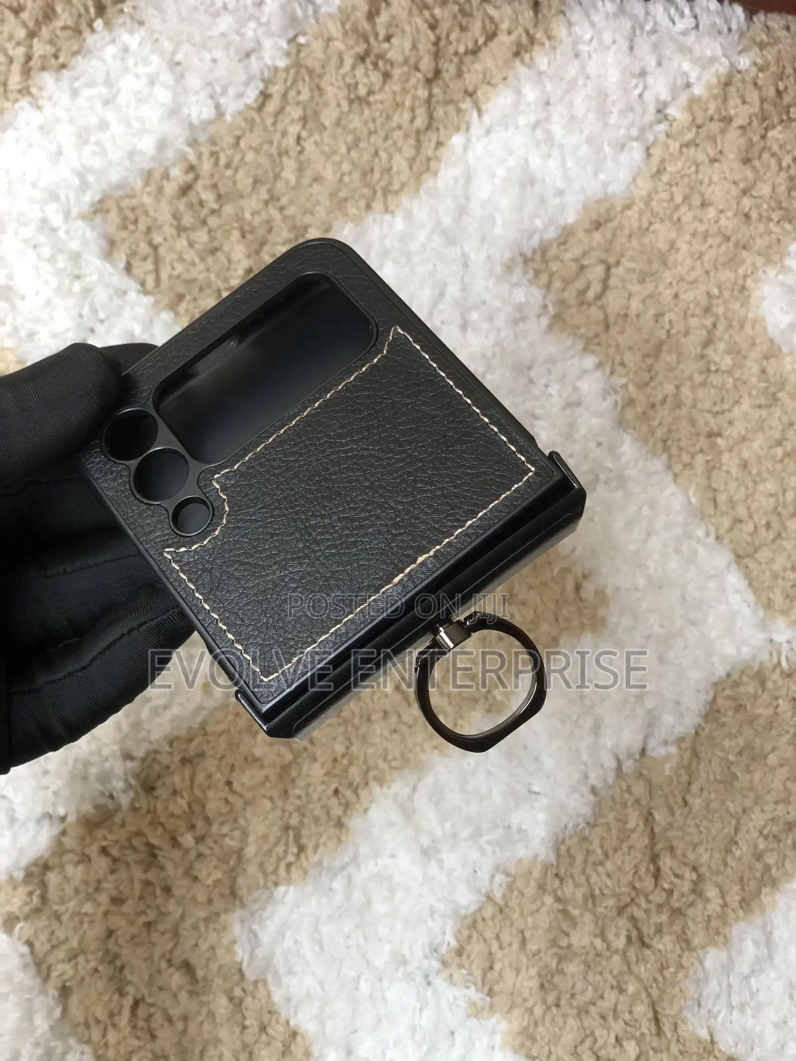 Leather Phone Cover for Samsung Galaxy Z Flip 4 3