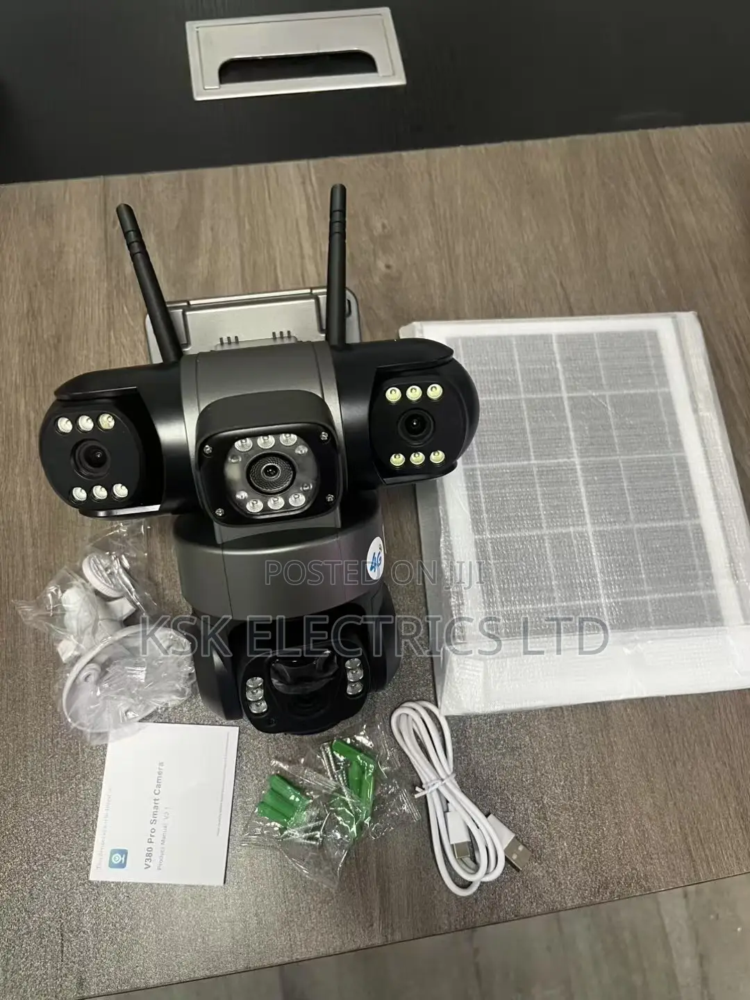 Solar Outdoor Wireless CCTV Camera V380pro Human Tracking