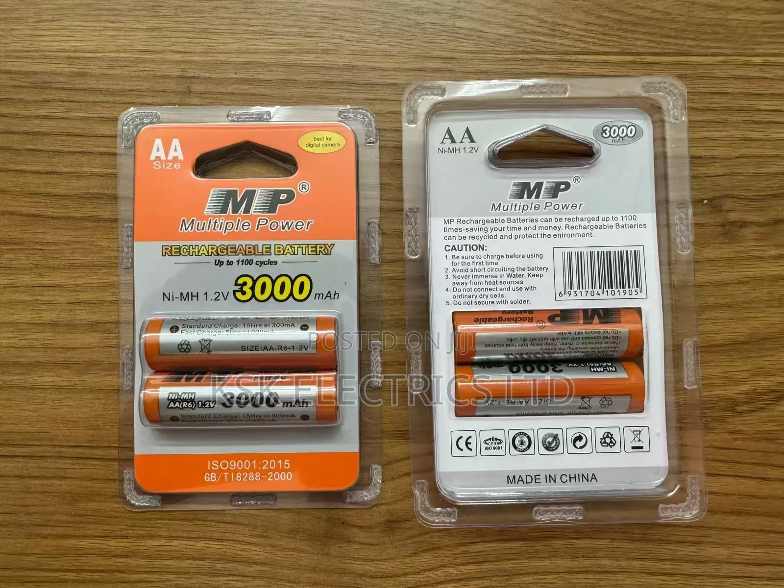 Aa 1.2v 3000mah Ni-Mh Rechargeable Batteries