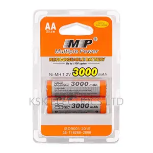 Aa 1.2v 3000mah Ni-Mh Rechargeable Batteries