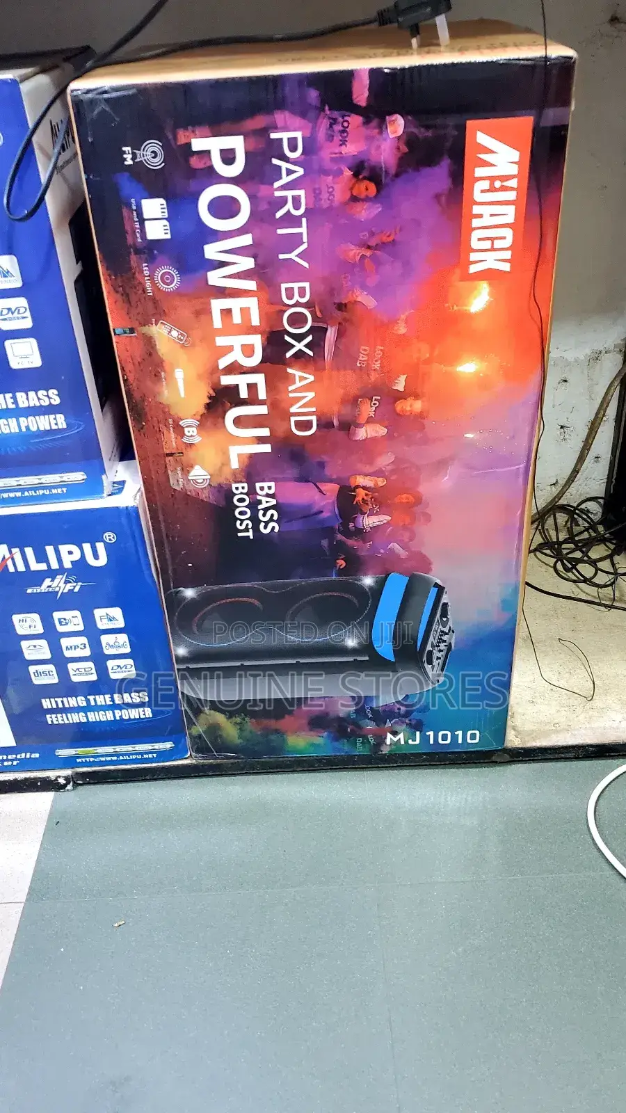 Party Box Rechargeable Speaker With Powerful Bass Boost.
