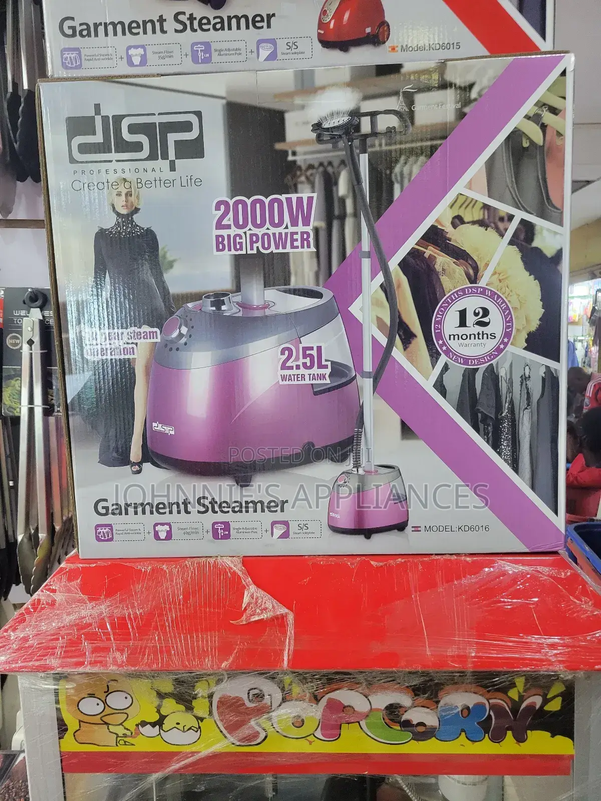 DSP Electric Garment Steamer With Big Power Motor 2.5l
