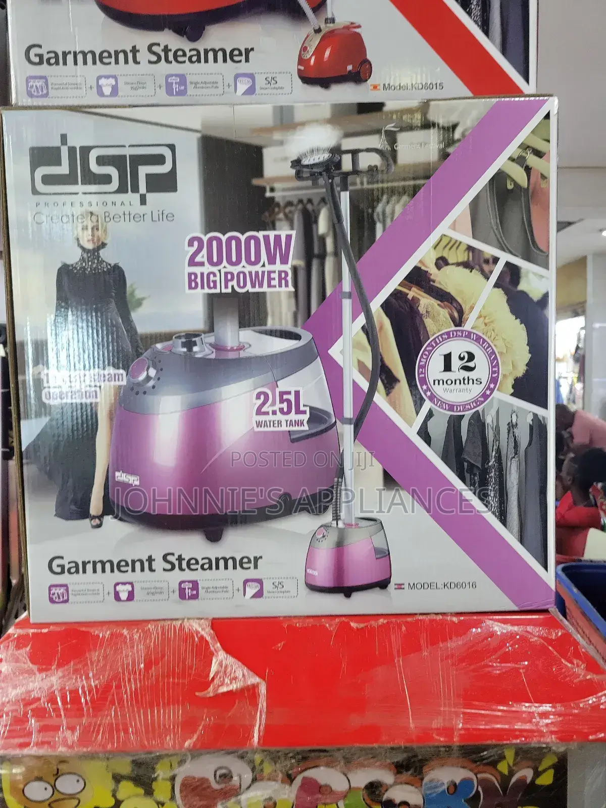DSP Electric Garment Steamer With Big Power Motor 2.5l
