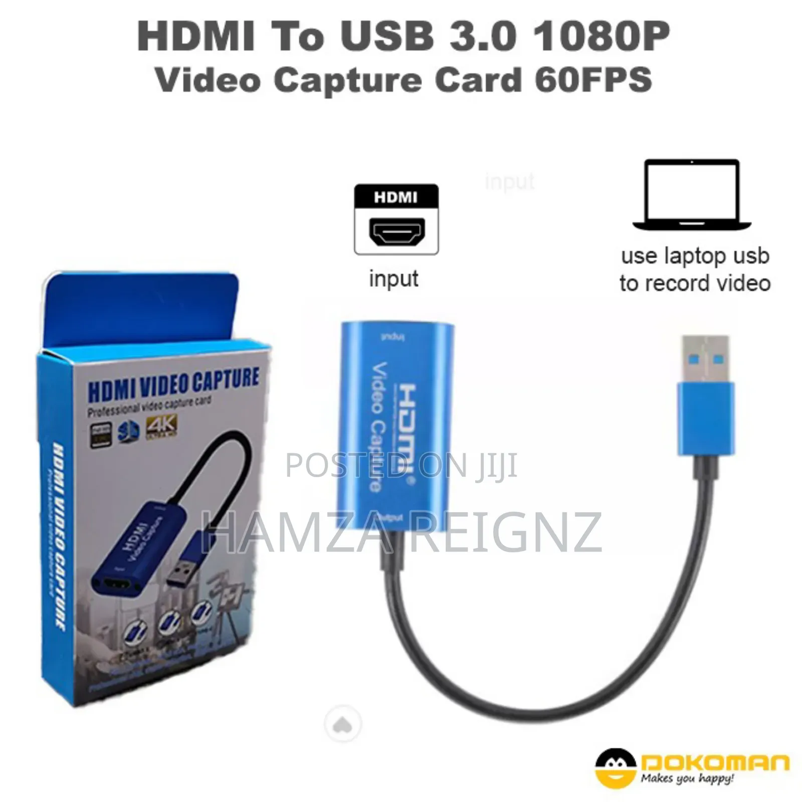 Video Capture Card Hdmi to Usb3.0 60fps Live Streaming Video