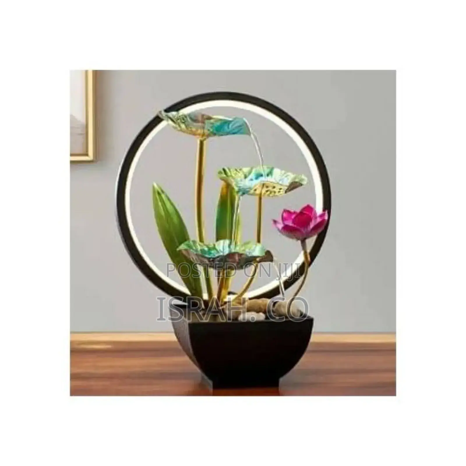Flower Tabletop Water Fountain Waterfallfountain 3-Tierlotus