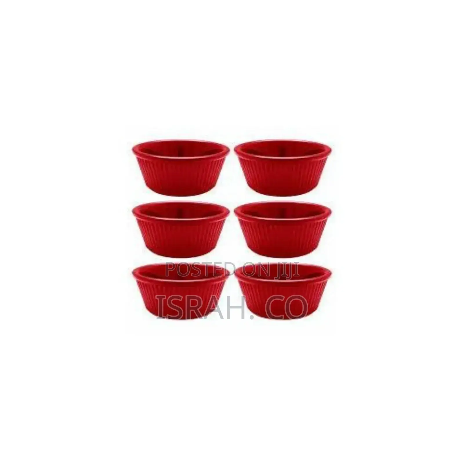 12 Pieces of Red Melamine Ramekins Mini Bowl Souffle