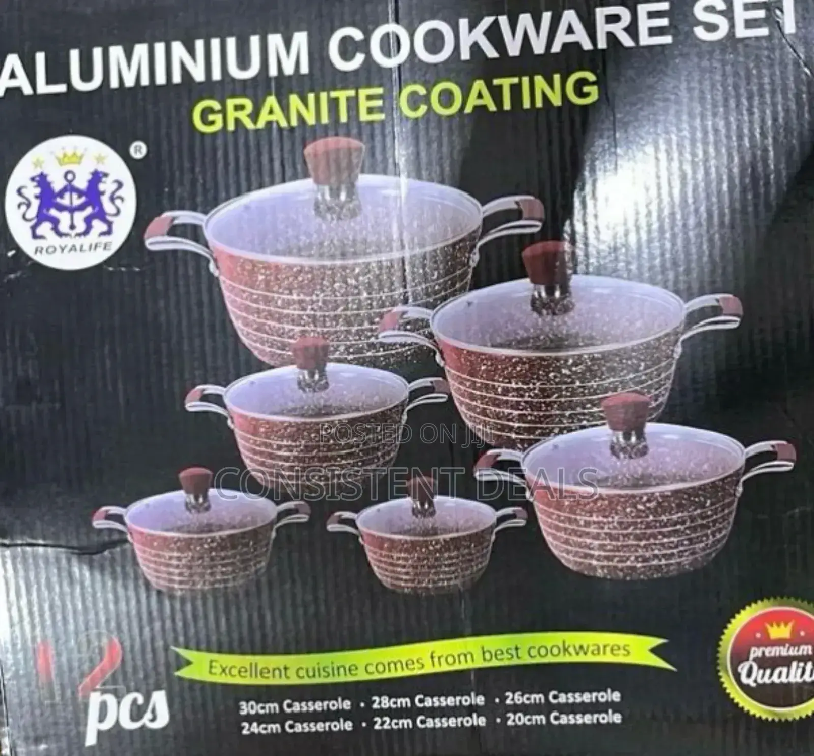 12pcs Granite Cookware Set