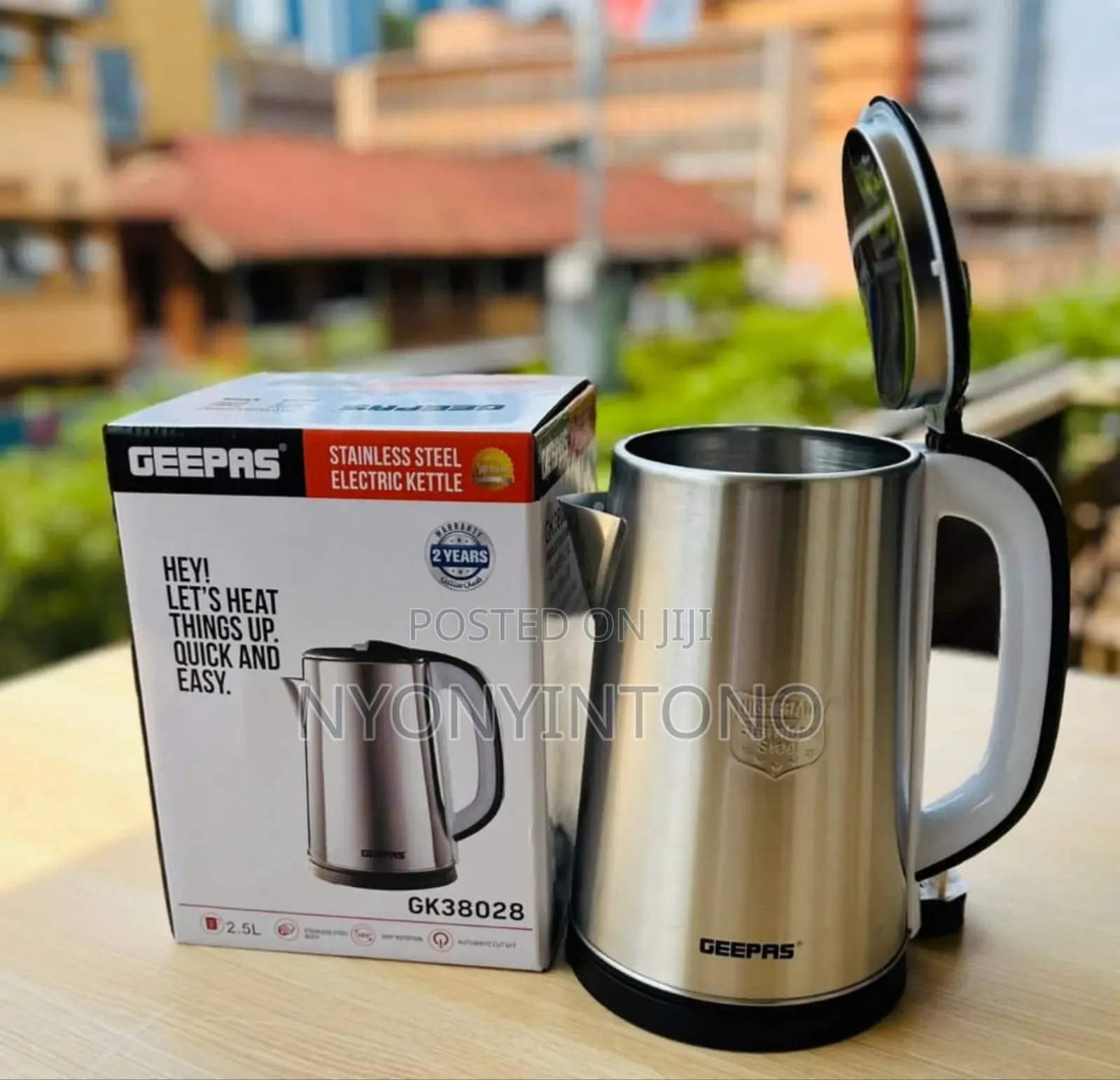 Geepas High Quality Stainless Steel Water Kettle
