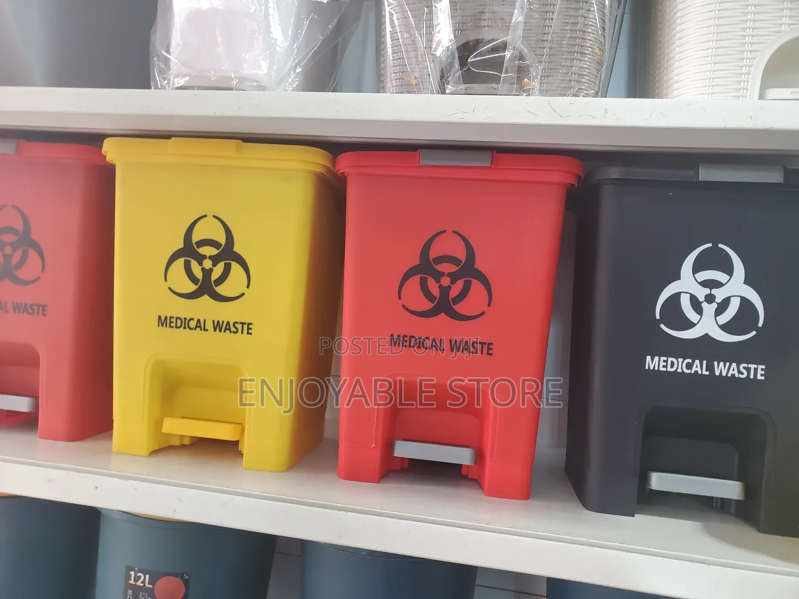 Pedal Dust Bins Plastic 15ltrs