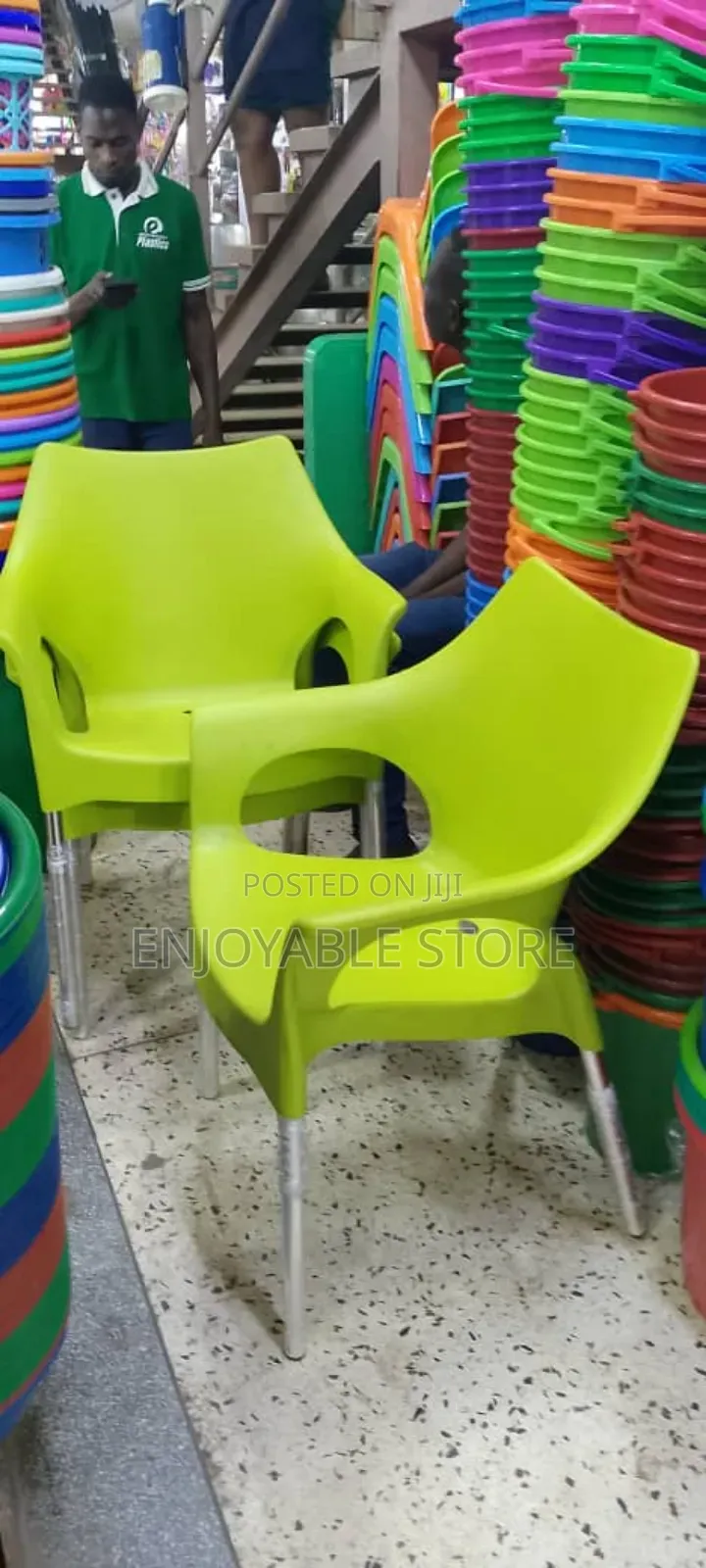 Cheap Plastic Chairs Plastic Chairs(Lemon Green)