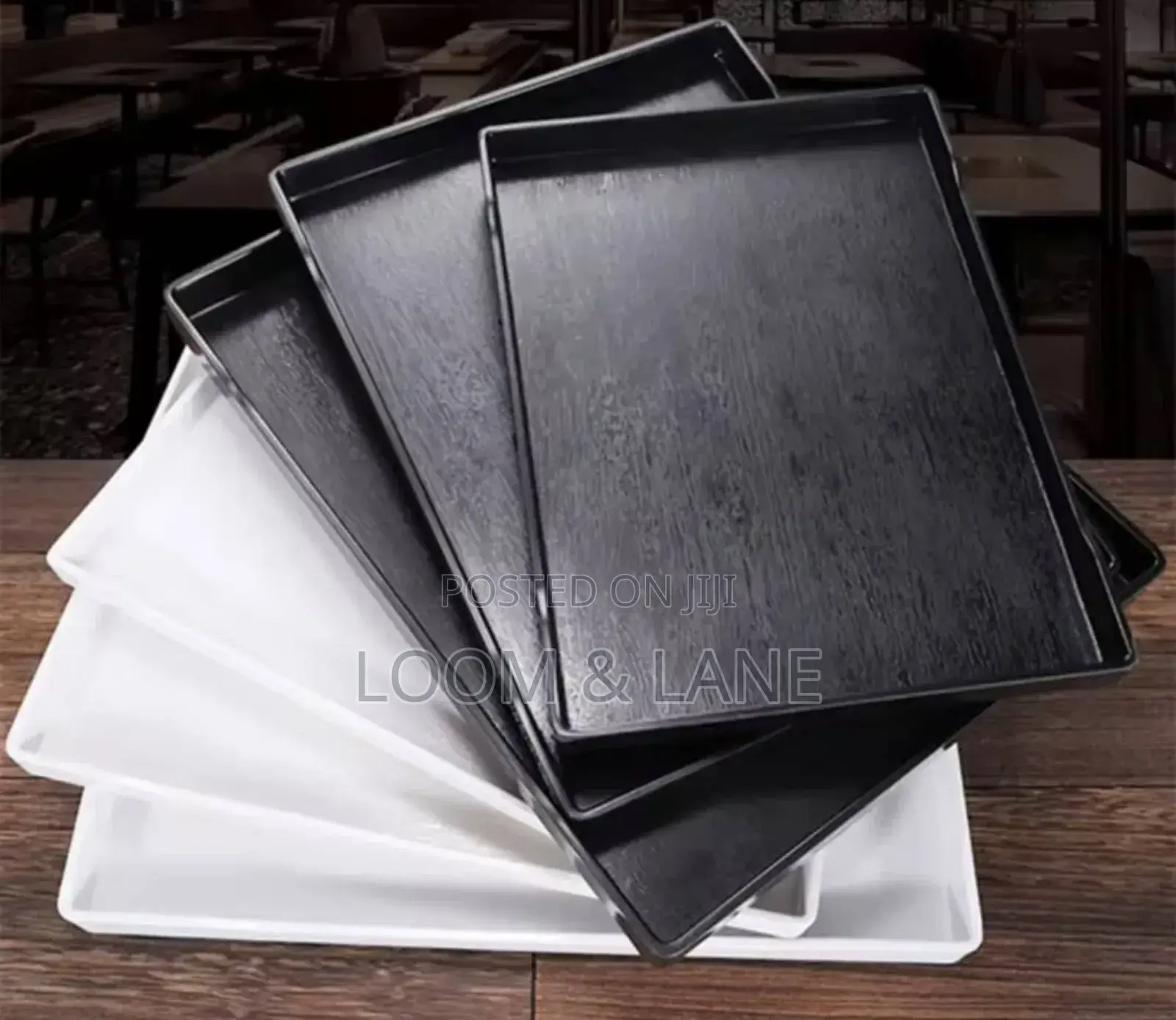 Melamine 3pcs Rectangular Food Trays
