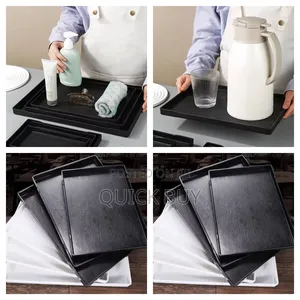 Quality Melamine 3pcs Rectangular Food Trays