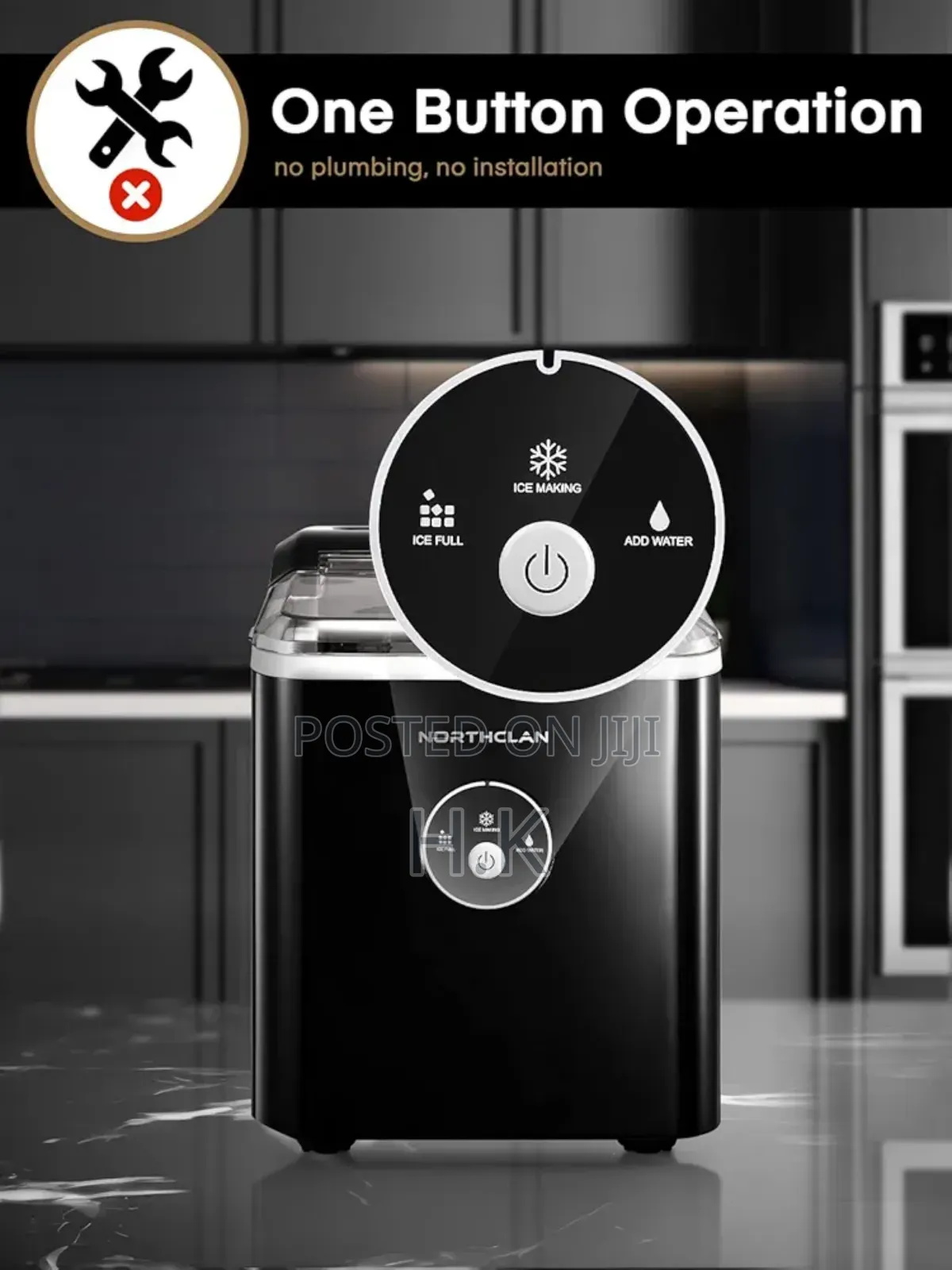 Hoffmans 1.5l Portable Ice Machine, Model Hm-9811.