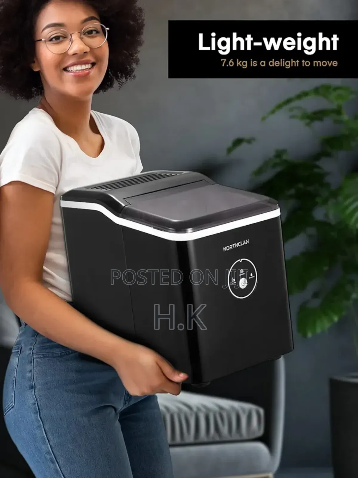 Hoffmans 1.5l Portable Ice Machine, Model Hm-9811.