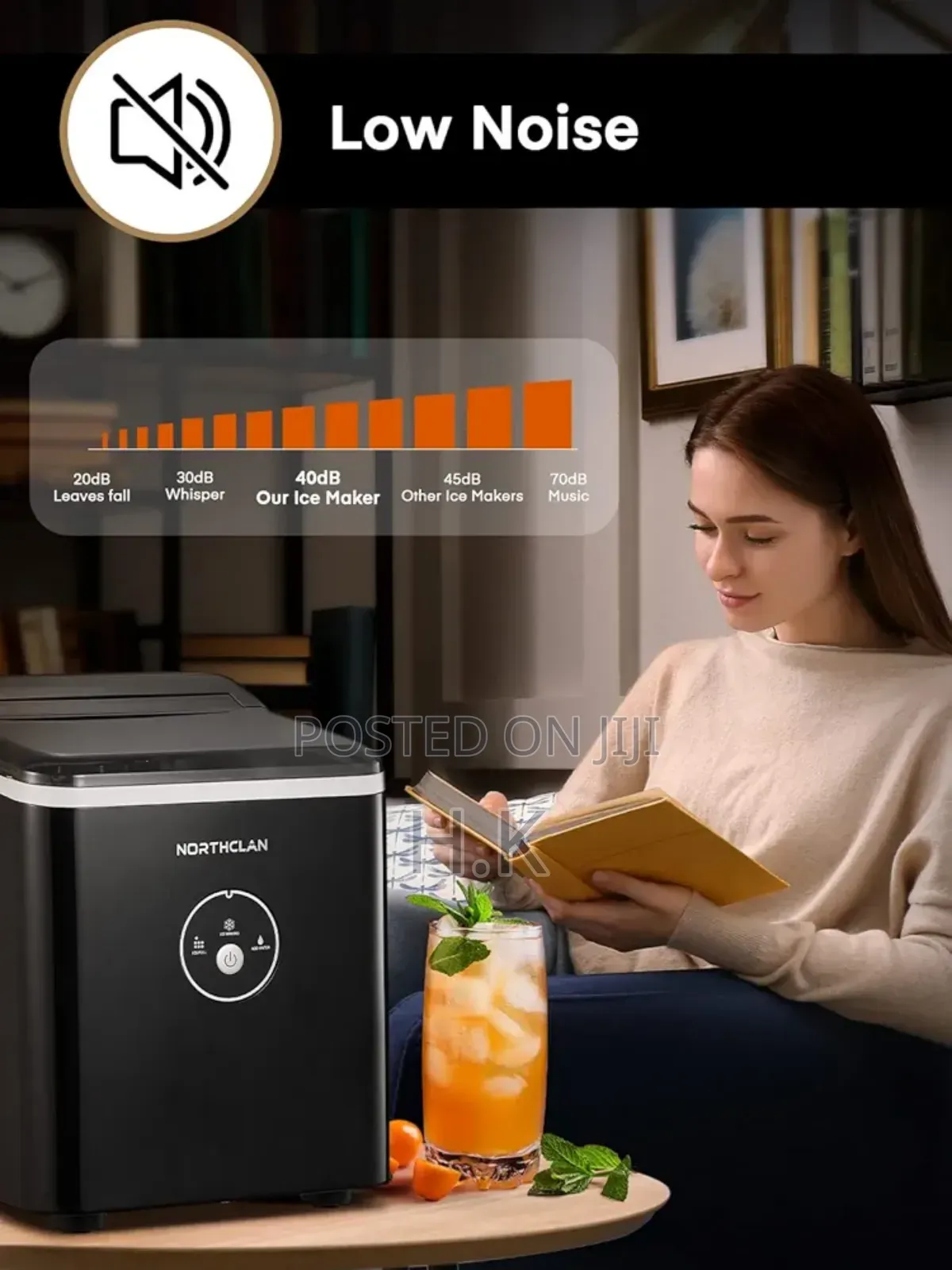Hoffmans 1.5l Portable Ice Machine, Model Hm-9811.