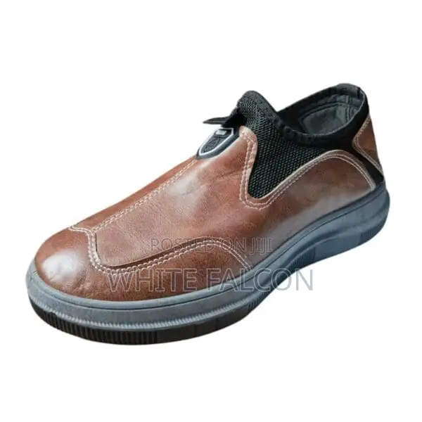 Men’S Walking Shoes With Pu-Leather, Rubber Sole