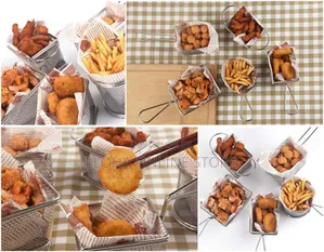 Mini Stainless Steel Fresh Fries Chips Serving Basket
